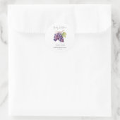 Baby in Bloom l Grape Seeds Kinderdusche Runder Aufkleber (Tasche)