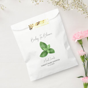 Baby in Bloom l Mint Seeds Kinderdusche Geschenktütchen