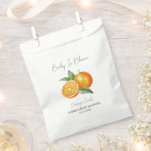 Baby in Bloom l Orange Seeds Baby Dusche Geschenktütchen (Ausgeschnitten)