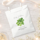 Baby in Bloom l Oregano Samen Kinderdusche Geschenktütchen (Ausgeschnitten)