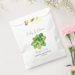 Baby in Bloom l Oregano Samen Kinderdusche Geschenktütchen
