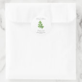 Baby in Bloom l Parsley Seeds Kinderdusche Runder Aufkleber (Tasche)
