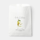 Baby in Bloom l Pear Seeds Kinderdusche Geschenktütchen (Vorderseite)