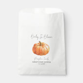 Baby in Bloom l Pumpkin Seeds Baby Dusche Geschenktütchen (Vorderseite)