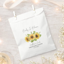 Baby in Bloom l Sunflower Seeds Baby Dusche Geschenktütchen