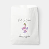 Baby in Bloom l Sweet Pea Seeds Kinderdusche Geschenktütchen (Vorderseite)
