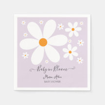 Baby in Bloom lila Daisy Baby Shower
