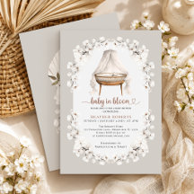 Baby in Bloom Neutral Floral Baby Shower