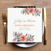 Baby in Bloom Niedlich Peach Garden Rustikal Serviette