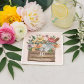 Baby in Bloom Niedliche Blumenkiste Kinderdusche Serviette