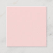 Baby in Bloom Pampas Grass Pink Roses Buchanfrage Begleitkarte (Rückseite)