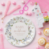 Baby in Bloom Paper 9" Runde Teller (Party)