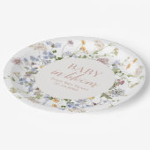 Baby in Bloom Paper 9" Runde Teller (Schrägansicht)