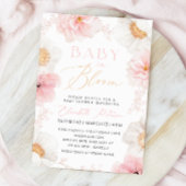 Baby in Bloom Pastel Blumendusche Einladung