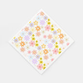 Baby in Bloom Pastel Floral Retro Baby Dusche Serviette (Ecke)
