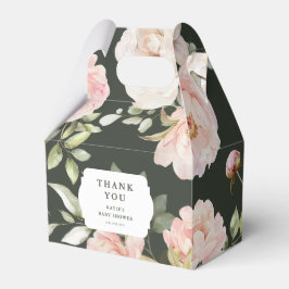 Baby in Bloom Pink Aquarell Blumenspülung Geschenkschachtel