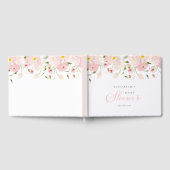 Baby in Bloom Pink Baby Shower Gästebuch (Voll)