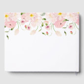 Baby in Bloom Pink Baby Shower Gästebuch (Rückseite)