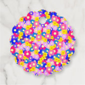 Baby in Bloom Pink Babydusche Geschenkanhänger (Rückseite)