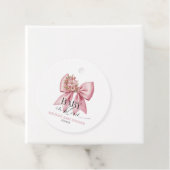 Baby in Bloom Pink Blumenknecht Baby Dusche Geschenkanhänger (Beispiel)