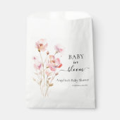 BABY IN BLOOM PINK BLUSH WATERCOLOR MEADOSE BLUME GESCHENKTÜTCHEN (Vorderseite)