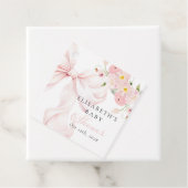 Baby in Bloom Pink Bow Baby Shower Geschenkanhänger (Beispiel)