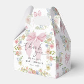Baby in Bloom Pink Bow Baby Shower Geschenkschachtel (Vorderseite)