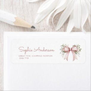 Baby in Bloom Pink Bow Babydusche Adresse