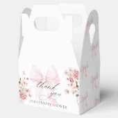 Baby in Bloom Pink Bow Babydusche Gefälligkeitsbox Geschenkschachtel (Geöffnet)