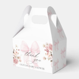 Baby in Bloom Pink Bow Babydusche Gefälligkeitsbox Geschenkschachtel