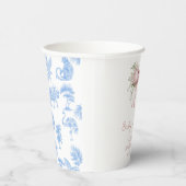 Baby in Bloom Pink Bow Babydusche Pappbecher (Rechts)