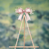 Baby in Bloom Pink Bow Girl Babydusche Acrylschild (Neutral)