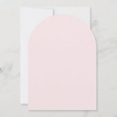 Baby in Bloom Pink Bow Girl Babydusche Einladung (Rückseite)