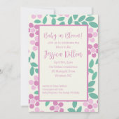 Baby in Bloom Pink Daisies Babydusche Einladung (Vorderseite)