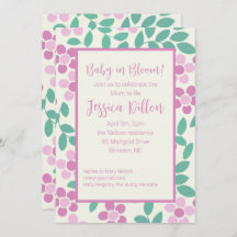 Baby in Bloom Pink Daisies Babydusche