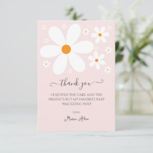 Baby in Bloom Pink Daisy Kinderdusche Einladung