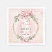 Baby in Bloom Pink Floral Elegant Girl Baby Dusche Serviette (Vorderseite)