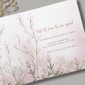 Baby in Bloom Pink Girl Blumendusche Einladung