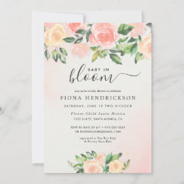 Baby in Bloom | Pink & Peach Floral Baby Dusche