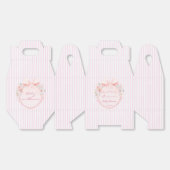 Baby in bloom preppy bow baby shower custom geschenkschachtel (Ungeklappt)