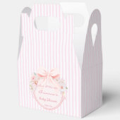Baby in bloom preppy bow baby shower custom geschenkschachtel (Offen)