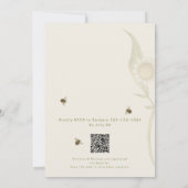 Baby in Bloom QR Code Dusche Einladung (Rückseite)