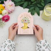 Baby in Bloom Rain Boots Blumengarten Babydusche Einladung