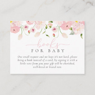 Baby in Bloom Rosa Duschbücher für Baby Begleitkarte