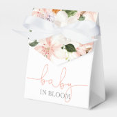 Baby in Bloom rosa, weiße Blumenlilien Geschenkschachtel (Vorderseite)