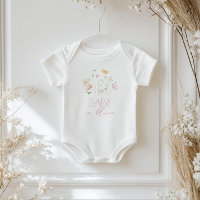 Baby in Bloom Rosa Wildblumen floral