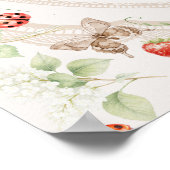 Baby in Bloom Rustic Floral Baby Shower Welcome  Poster (Ecke)