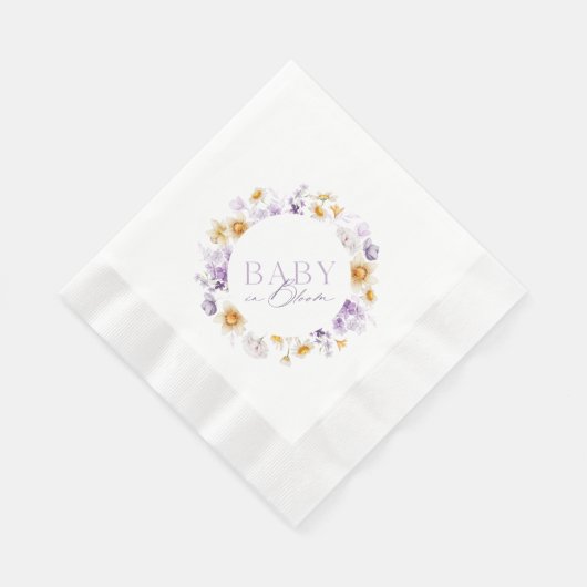 Baby in Bloom Serviette (Ecke)