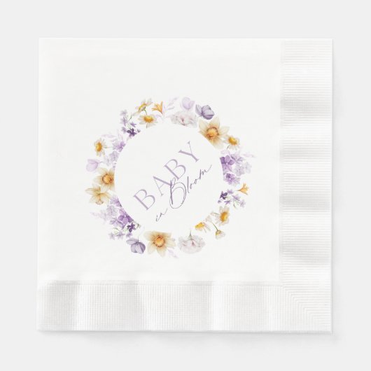 Baby in Bloom Serviette (Vorderseite)