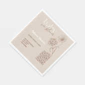 Baby in Bloom Serviette (Ecke)